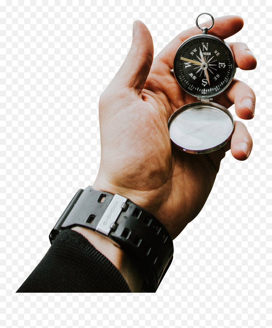 Compass In Hand Transparent Background - Watch In Hand Transparent Png,Free Transparent Background