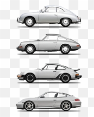 Evolution Of The 911 Beach Towel - Porsche Png