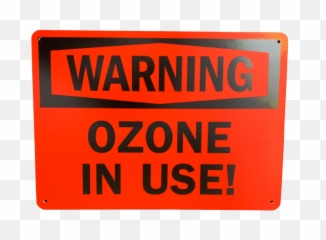 Ozone Warning Sign - Horizontal png