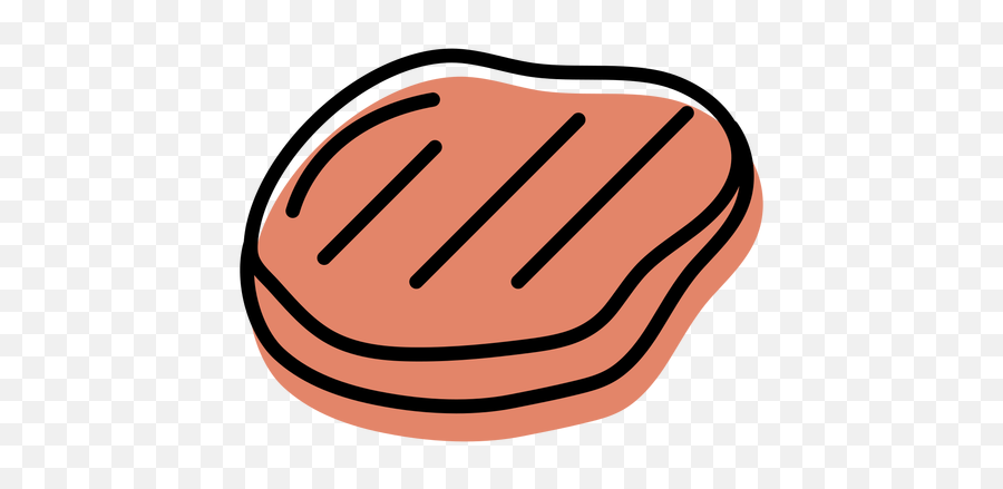 Orange Meat Food Slab Icon - Icono Carne Png,Meat Icon