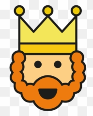 Wise Men Crown Man Redhead - Happy png