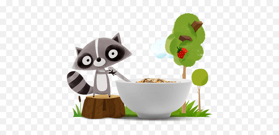 Nat Raccoon Eating Transparent Png - Bowl,Raccoon Emoji Icon