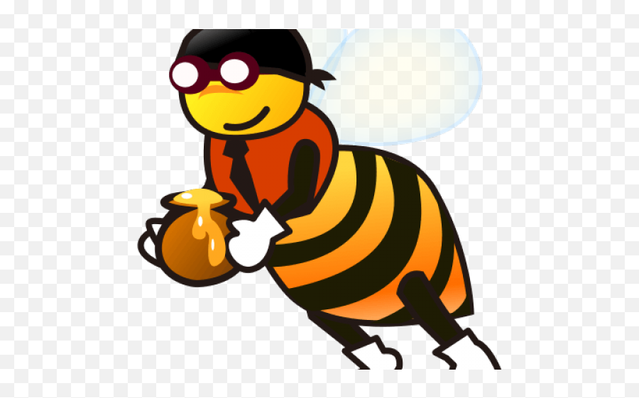 Honey Clipart Emoji - Honey Bee Png,Bee Emoji Png
