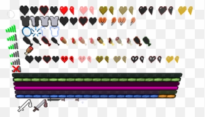 Circle Crosshair - Minecraft Rainbow Xp Bar png