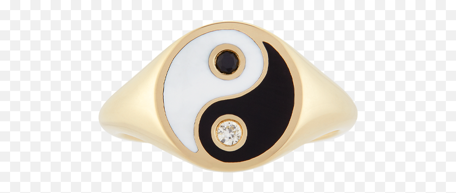 Yin Yang Pinky Ring - Yin And Yang Png,Diane Keaton Fashion Icon