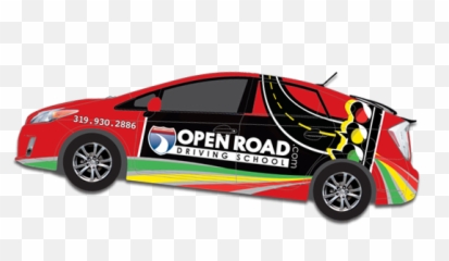 Open Road Driving School - Automotive Decal png
