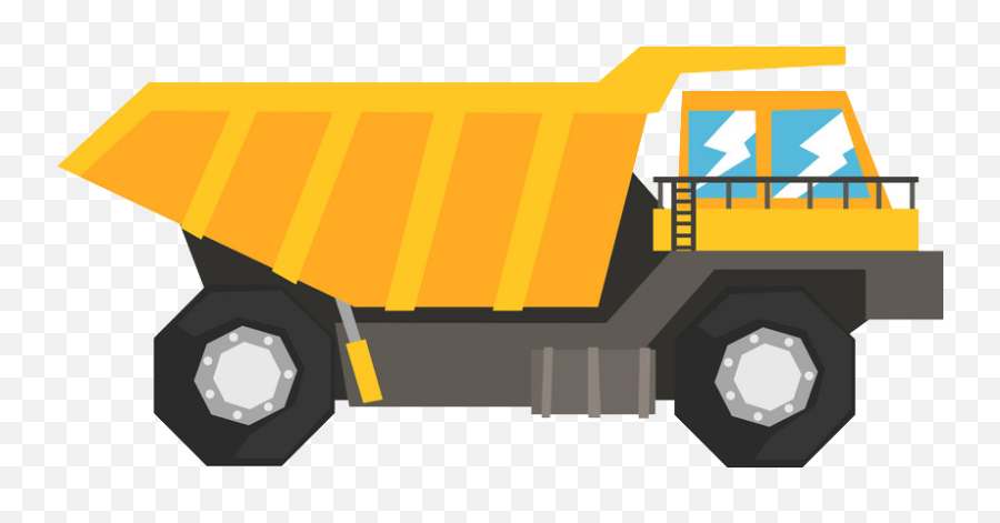 Big Yellow Dump Truck Icon Png Transparent - Clipart World Dump Truck Vector Stock,Heavy Equipment Icon