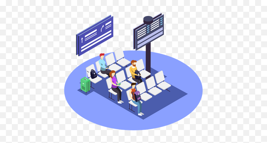 Airport Icons Download Free Vectors U0026 Logos - Airport Waiting Area Isometric Illustration Free Png,Airport Icon Mac