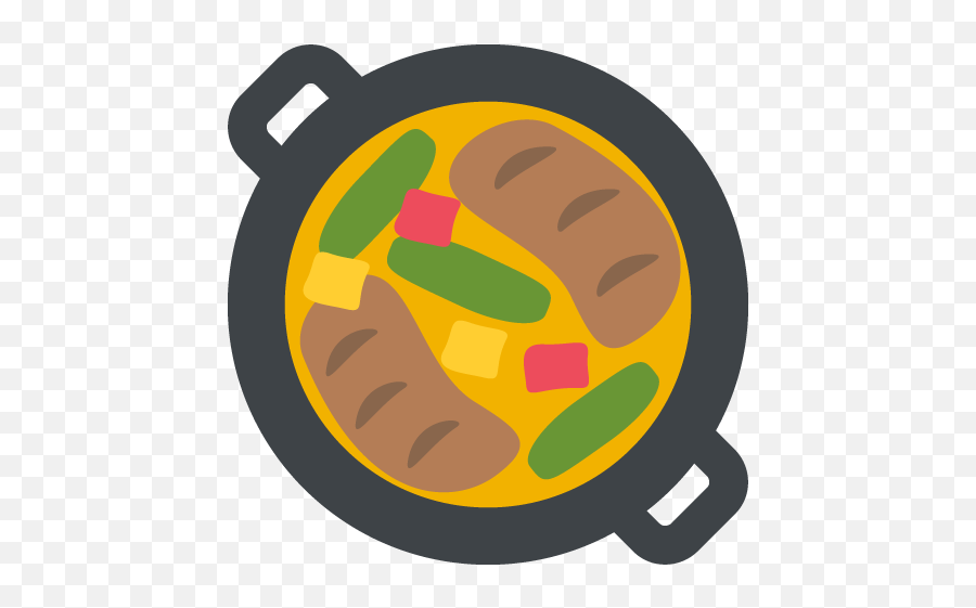 Shallow Pan Of Food Emoji Vector Icon Free Download - Meal Emoji Png,Empty Plate Png Icon