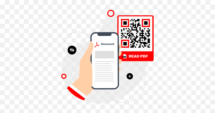 Qr Code For Pdf Convert Your Files Into - Meqr Qr Code Document Pdf Png,Qr Scan Icon