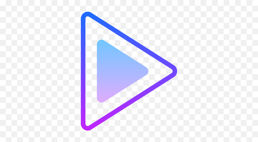 Play Icon In Gradient Line Style - Youtube Greabber Png,Music Playing Icon