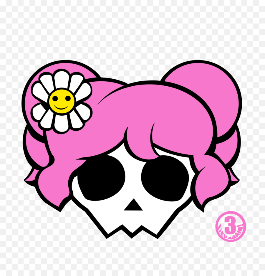 Download Cute - Cute Skulls Clipart Transparent Full Size Girly Cute Skull Clipart Png,Transparent Skulls