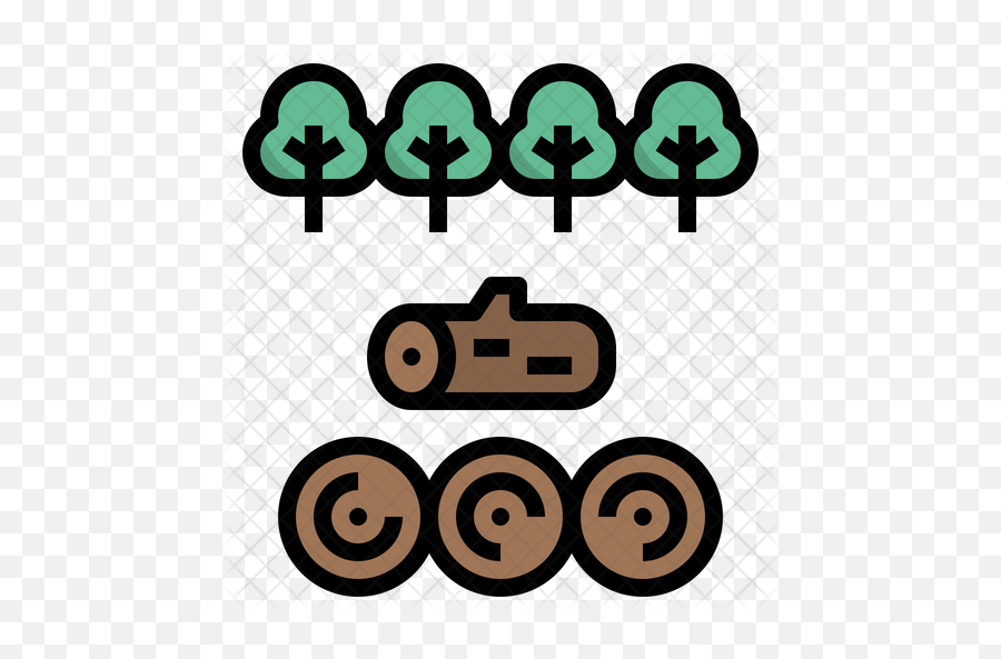 Timber Icon Of Colored Outline Style - Icon Png,Timber Png