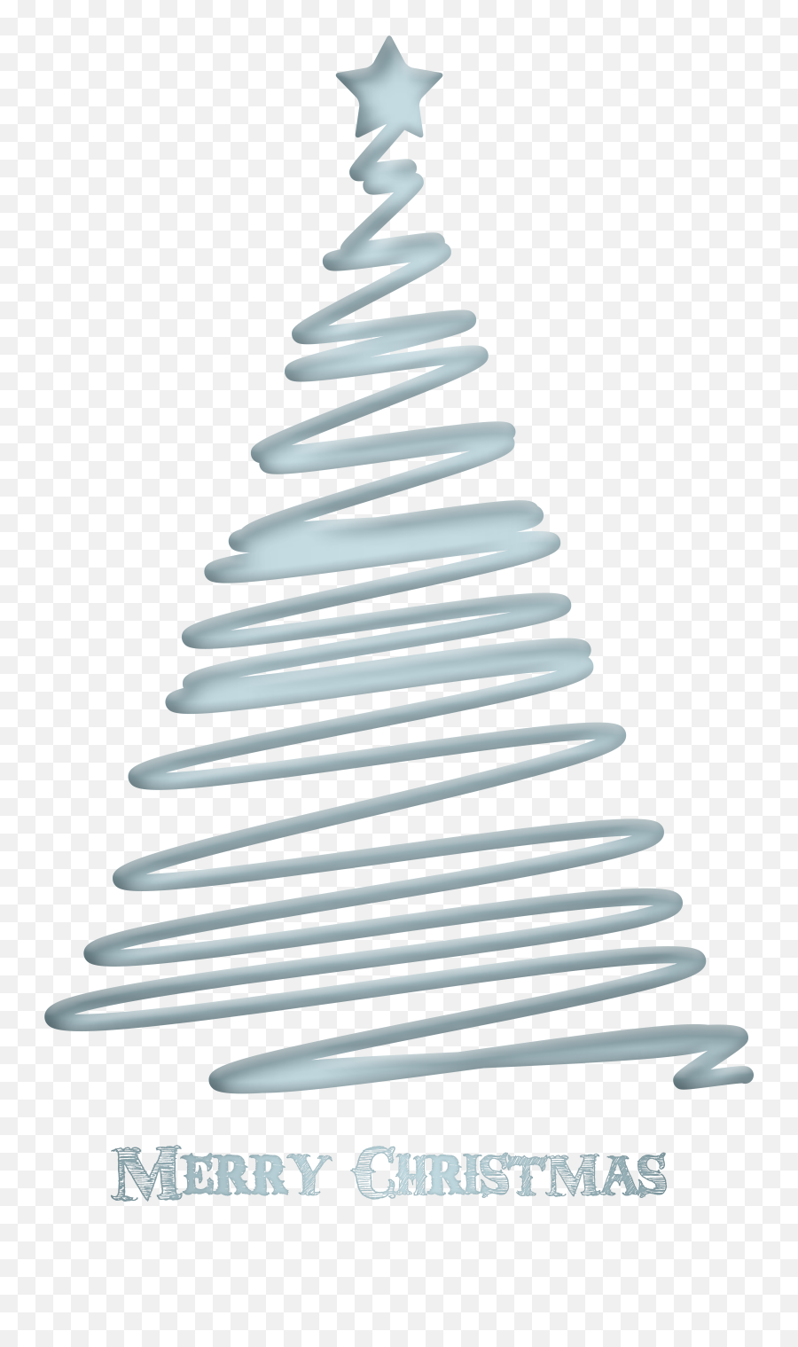 Merry Christmas Decorative Tree - Transparent Merry Christmas Blue Png,Christmas Tree Transparent