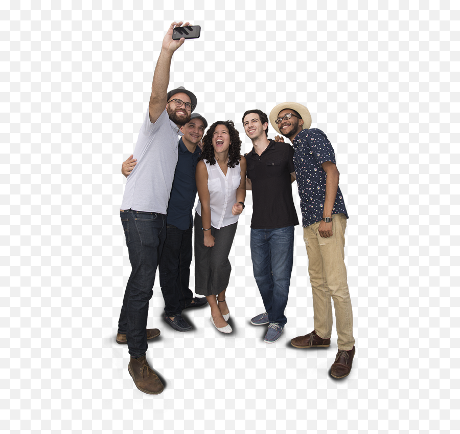 Download Information Group People Mobile Phones Selfie Of - Group People Png,Group Of People Png