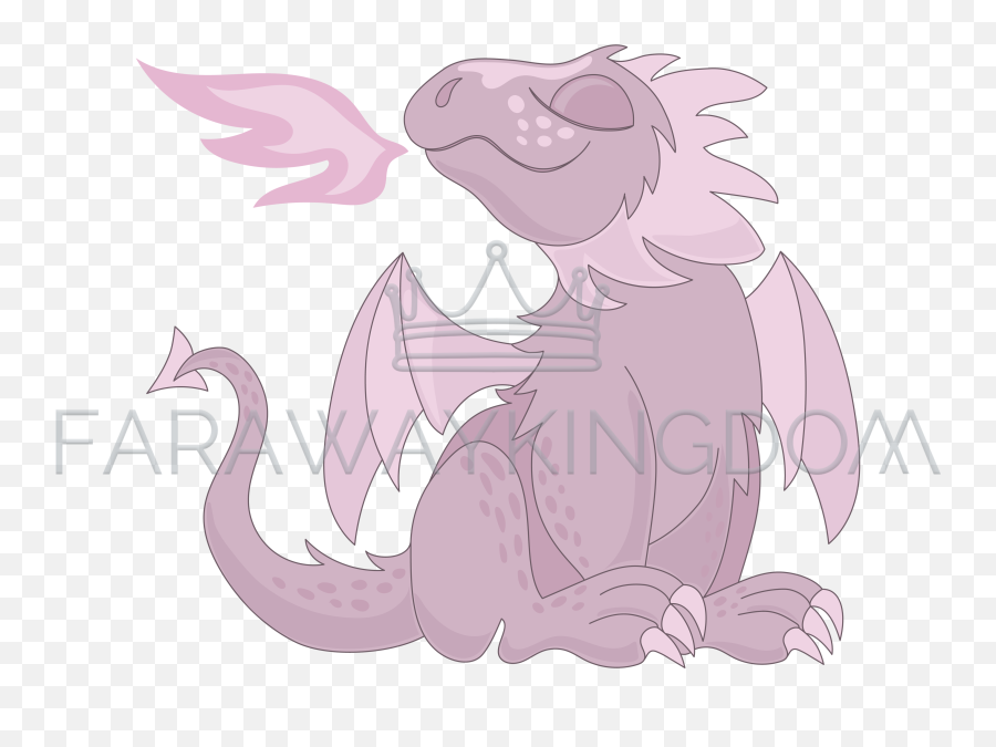 Pink Dragon Fairy Tale Cartoon Animal Vector Illustration - Fairy Tale Png,Fairy Tail Transparent