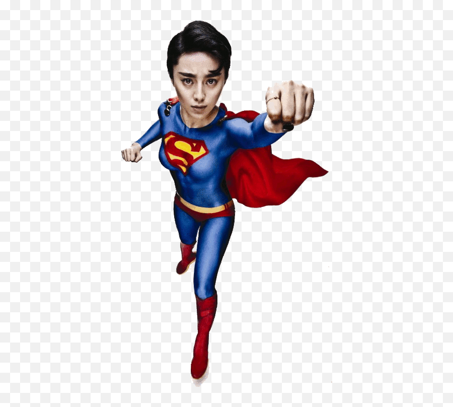 Superman As A Chinese Woman With Png Transparent Background