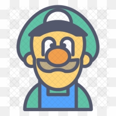 Luigi Icon Of Colored Outline Style - Cartoon png