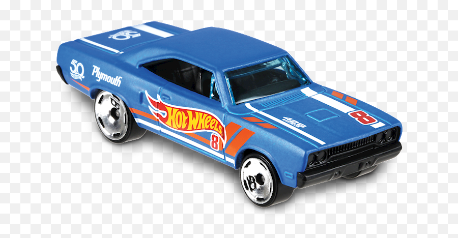 70 Road Runner In Blue Hw 50th Race Team Car Collector - Hot Wheels Plymouth Roadrunner Blue Png,Road Runner Png