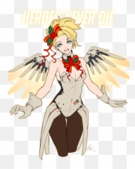 Lsr Overwatch Mercy Christmas Cleavage Pantyhose - Overwatch Mercy Christmas Fanart Png,Overwatch Mercy Png
