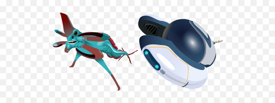 Subnautica Reaper Leviathan And Seamoth - Animal Figure Png,Leviathan Png