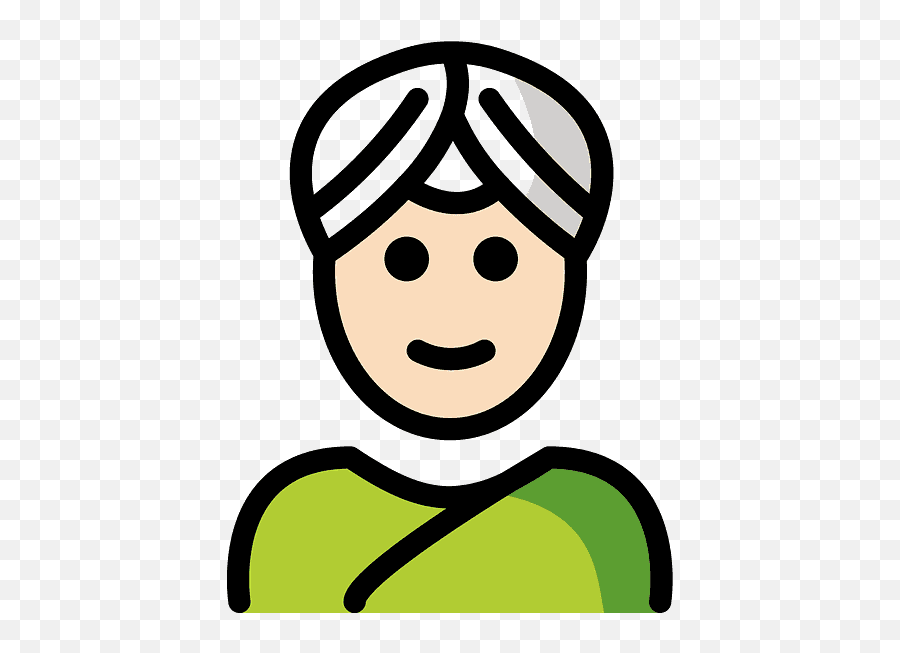 Person Wearing Turban Emoji Clipart - Turban Png,Turban Transparent