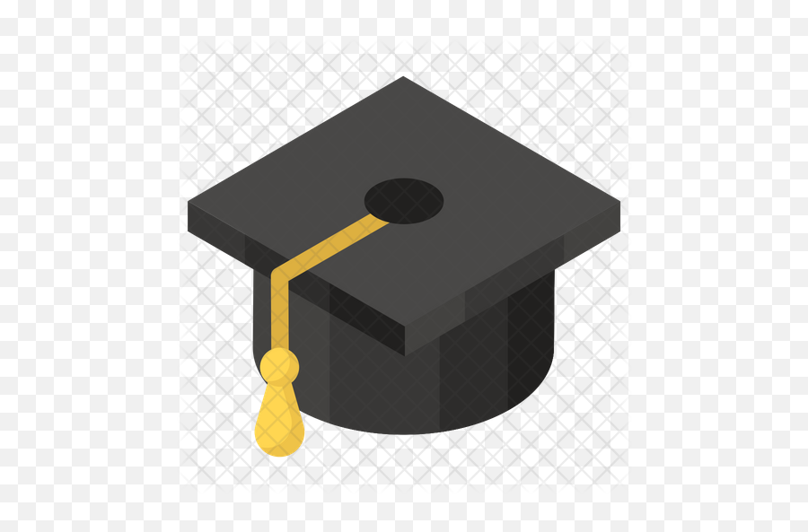 Mortarboard Icon Of Isometric Style - Graduation Png,Mortarboard Png