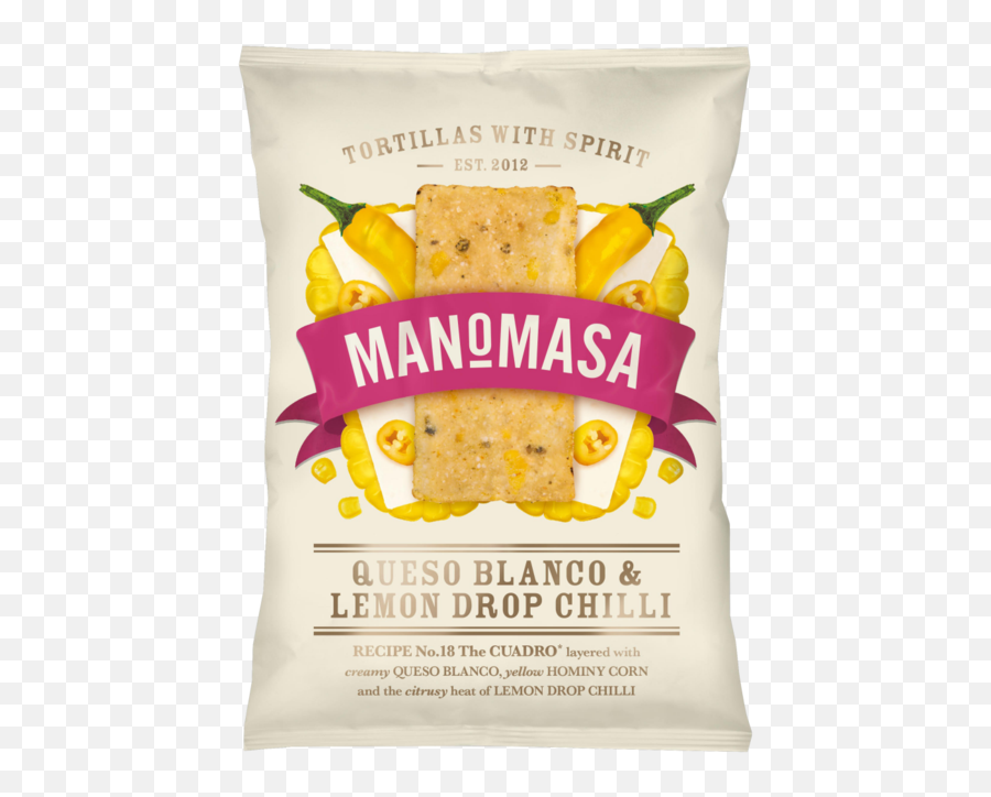 Manomasa Tortilla Chips - Queso Blanco U0026 Lemon Drop Chilli Manomasa Chipotle Lime Tortilla Chips Png,Queso Png