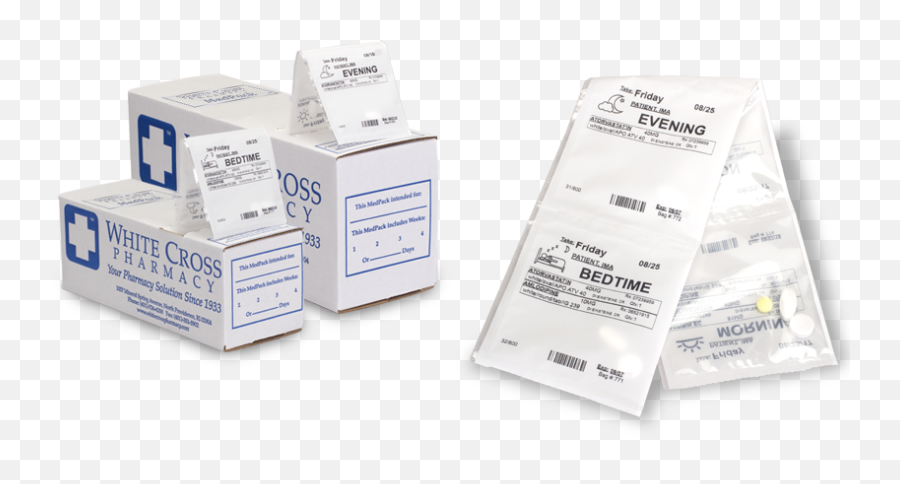 Medpack White Cross Pharmacy Medication Prescription Organized - White Cross Pharmacy Png,White Cross Png