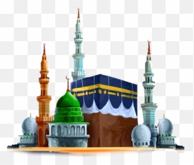 Painting Gumbad O Kaba Png - Picsart Eid Mubarak Background,Kaaba Png