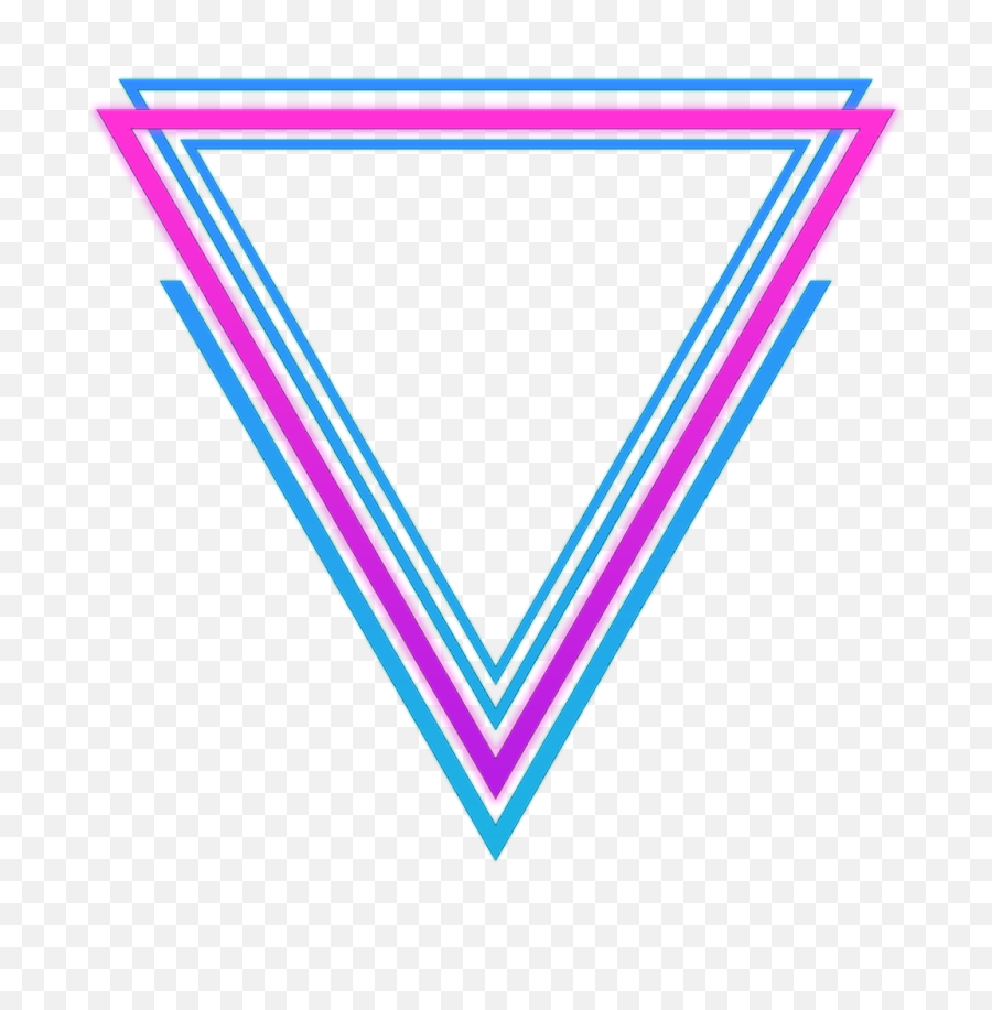 Download Triangle Sticker - Neon Retro Triangle Png,80s Png