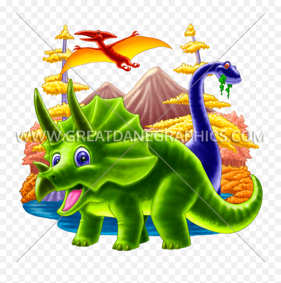Triceratops U0026 Others Production Ready Artwork For T - Shirt Fictional Character Png,Triceratops Png