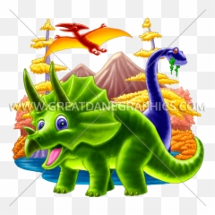 Triceratops U0026 Others Production Ready Artwork For T - Shirt Fictional Character Png,Triceratops Png