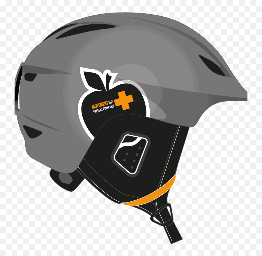 Helmet Icon Grey Orange - Casque Ski Movement Png,Boba Fett Helmet Png