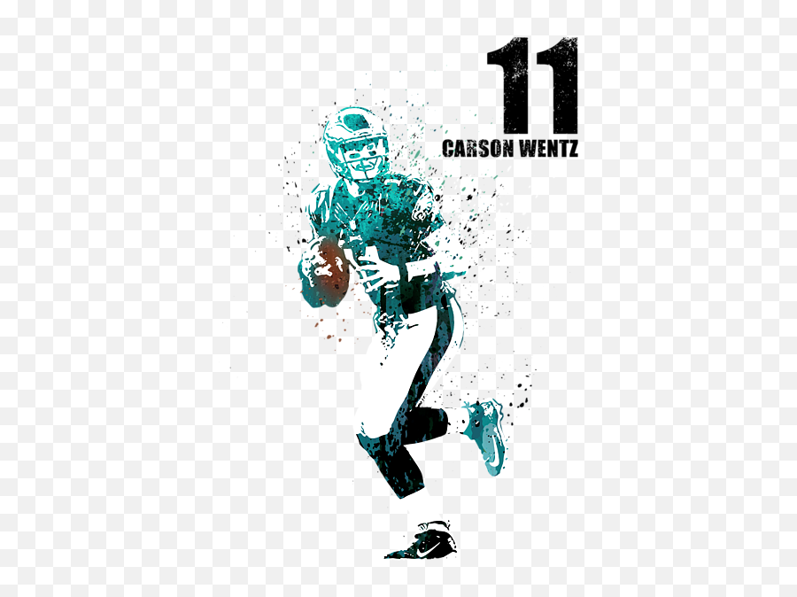 Carson Wentz Throw Pillow For Sale - Carson Wentz Png,Carson Wentz Png