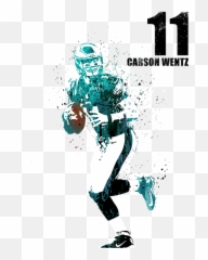Carson Wentz Throw Pillow For Sale - Carson Wentz Png,Carson Wentz Png