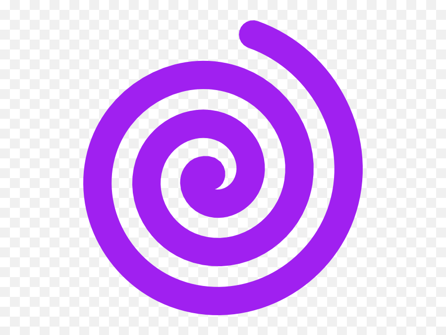 Purple Clipart Spiral - Spiral Curve Clip Art Png,Spiral Transparent