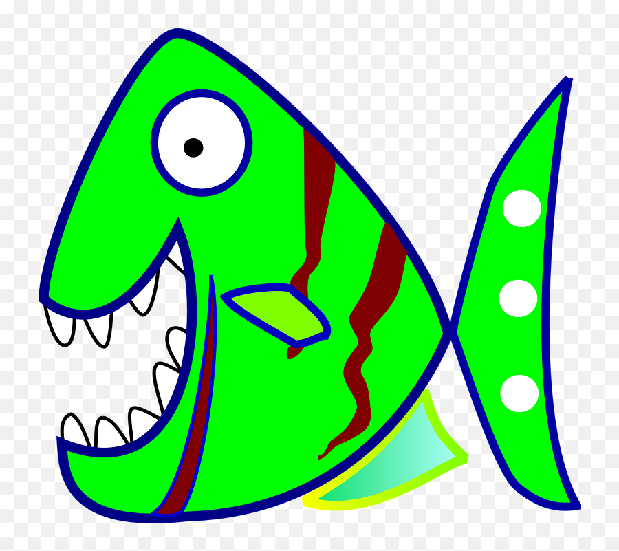Piranha Fish Piraña - Big Fish With Teeth Clipart Png,Piranha Png