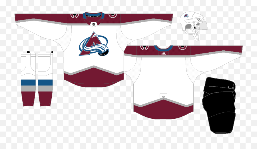 Colorado Avalanche - The Nhl Uniform Matchup Database Florida Panthers Jersey Template Png,Colorado Avalanche Logo Png