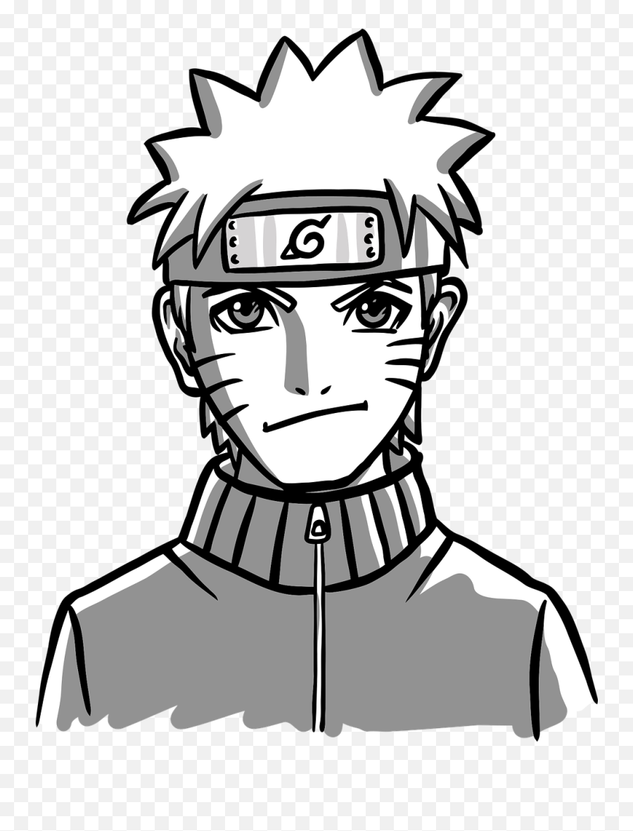 Naruto Ninja Character - Free Vector Graphic On Pixabay Imagenes De Naruto En Blanco Y Negro Png,Naruto Uzumaki Png