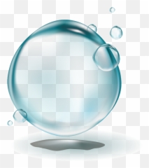 Download Ftestickers Water Bubble Circle Shadoweffect - Full Water Bubble Icon Transparent Background Png,Water Effect Png