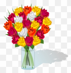 Bouquet - Bunch Of Flowers Clipart Png Download Full Bouquet Of Flowers Clipart Png,Flowers Bouquet Png