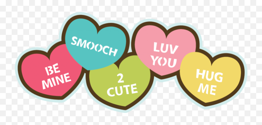 Candy Hearts Transparent U0026 Png Clipart Free Download - Ywd Valentines Candy Hearts Clipart,Heart Filter Png