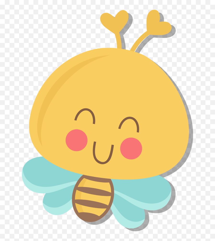Cute Bee Emoji Yellow Ftestickers Png