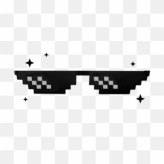 Sunglasses Gangster Png Clip Art Black And White Download - Gafas Thug Life