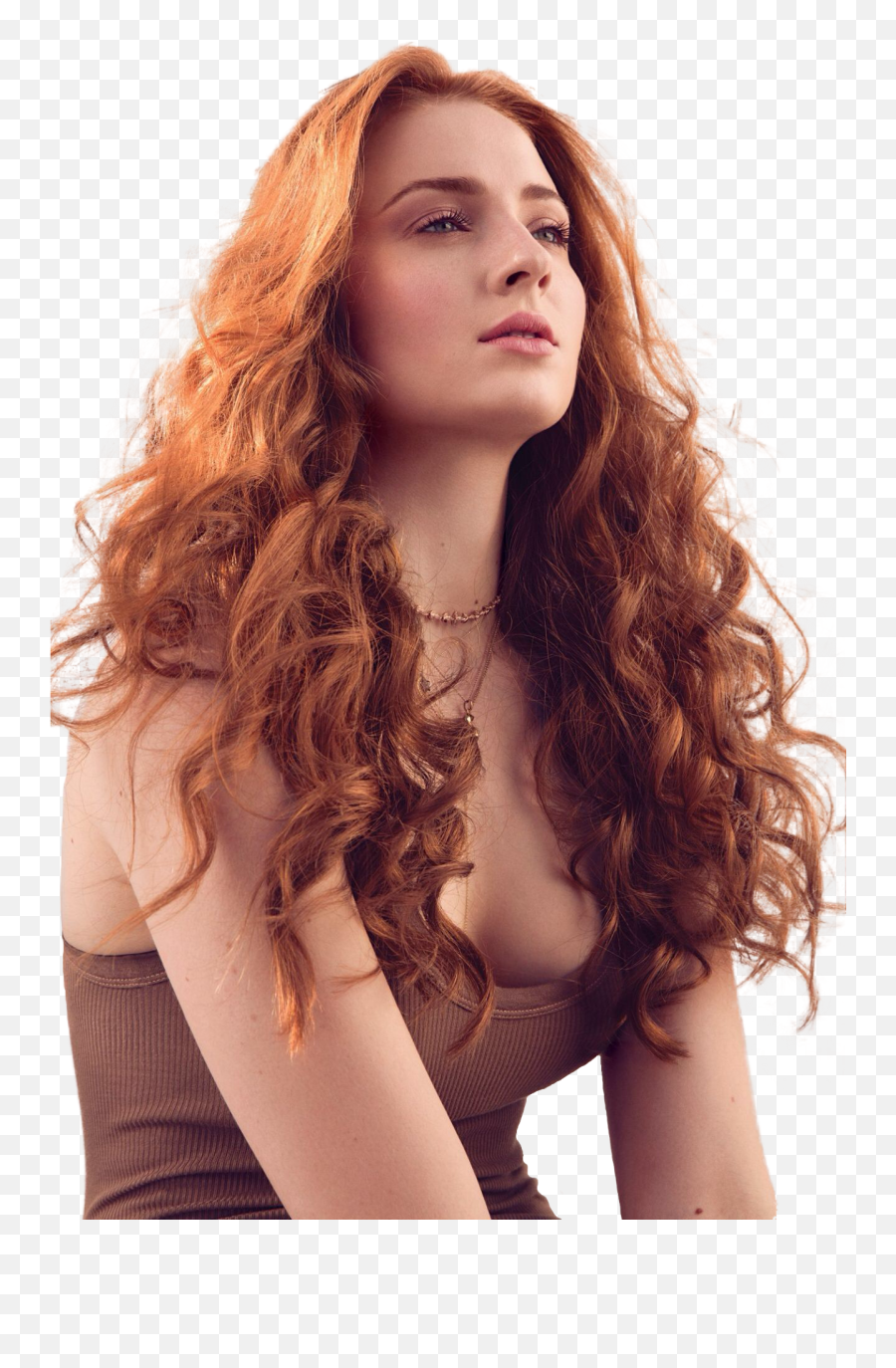 Sharp Cutouts - Sophie Turner Red Hair Png,Sophie Turner Png