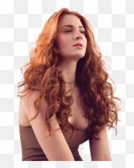 Sharp Cutouts - Sophie Turner Red Hair Png,Sophie Turner Png