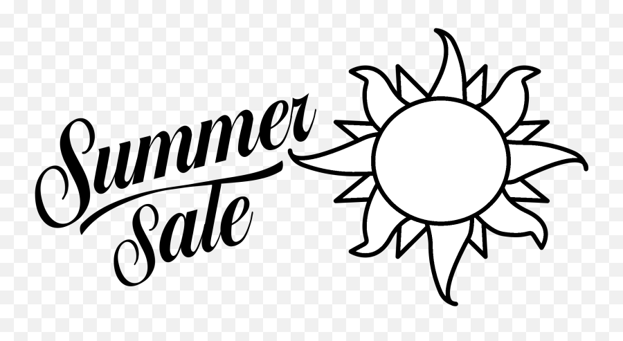 Download Microsoft Summer Sale Logo Black And White - Summer Summer Sale Icon Png,Microsoft Logo White