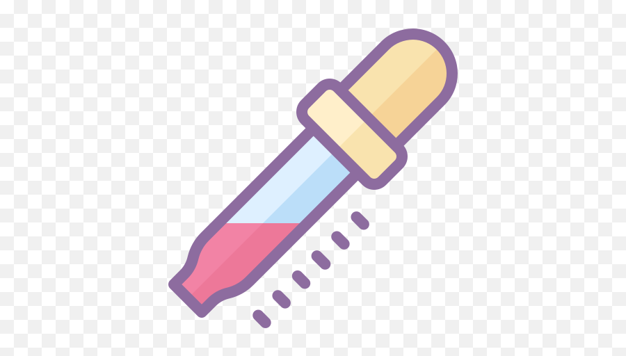 Color Dropper Icon In Cute Style - Rapid Antigen Test Icon Png,Dropper Icon