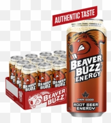 Beaver Buzz - Dam Good Energy Drinks Made with Real Cane Sugar Blackcurrant png